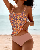 Emma™ | Tankini met Print en Dubbele Bandjes