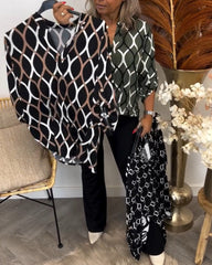 Elsa™ | Casual Blouse met Chique Patroon