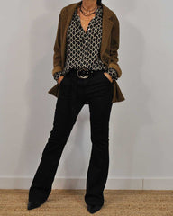 Diana™ | Klassieke V-Hals Blouse