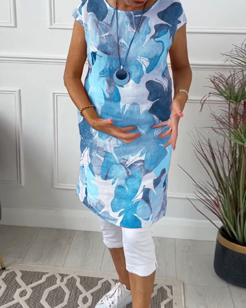 Marjolein™ | Casual jurk met Kleurrijke Bloemenprint