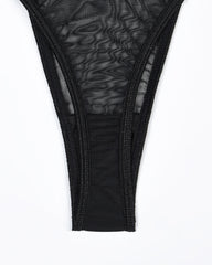 Eline™ | 4-Delige Transparante Mesh Lingerieset met Bh & String