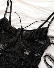 Camille™ | Plus Size Kanten Bodysuit