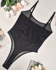 Sora™ | Transparante Mesh Bodysuit