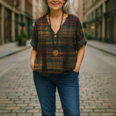 Kristina™ | Kleurrijke blouse