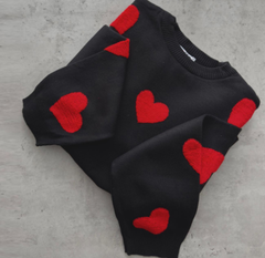 Jade™ | Comfy trui met hartjes