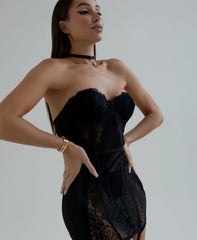 Megan™ | Satijnen Babydoll met Kanten Details