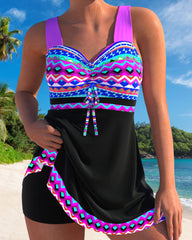 Lulu™ | Badpak met trekkoord en gestreept patroon