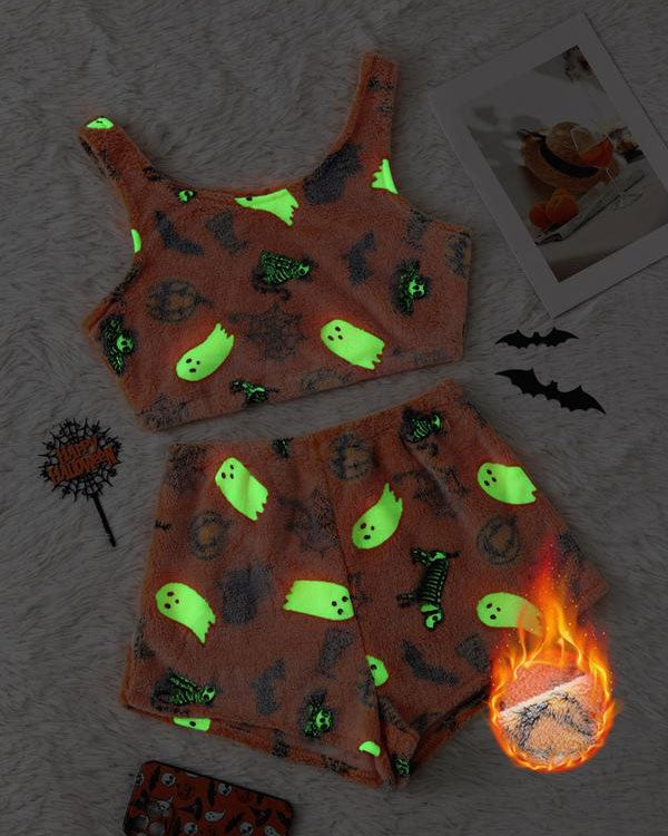 Luna™ | Flanellen Halloween Pyjama met Reflecterende Details
