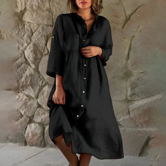 Isa™ | Katoen-linnen Hemdjurk