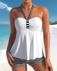 Lulu™ | Tankini met rug en strepen