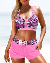 Keyla™ | Hoge taille bikini met geometrische print