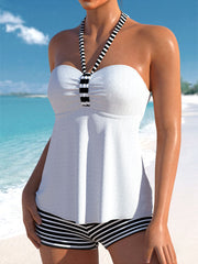 Lulu™ | Tankini met rug en strepen