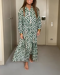 Mirthe™ | Maxi-jurk met Moderne Print