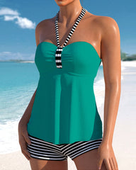 Lulu™ | Tankini met rug en strepen