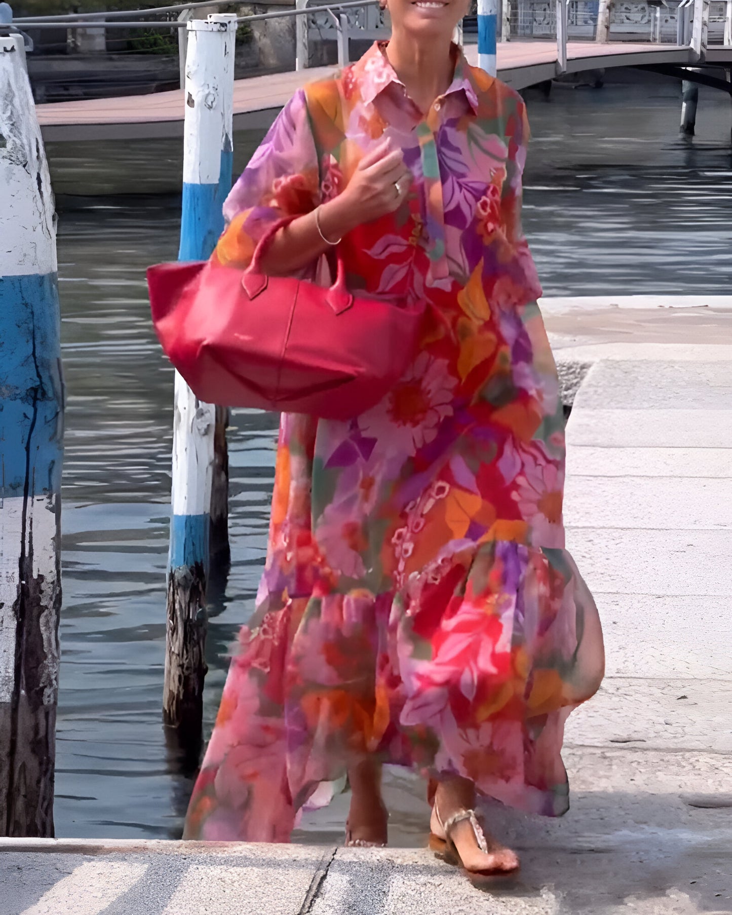 Camila™ | Kleurrijke Maxi-jurk