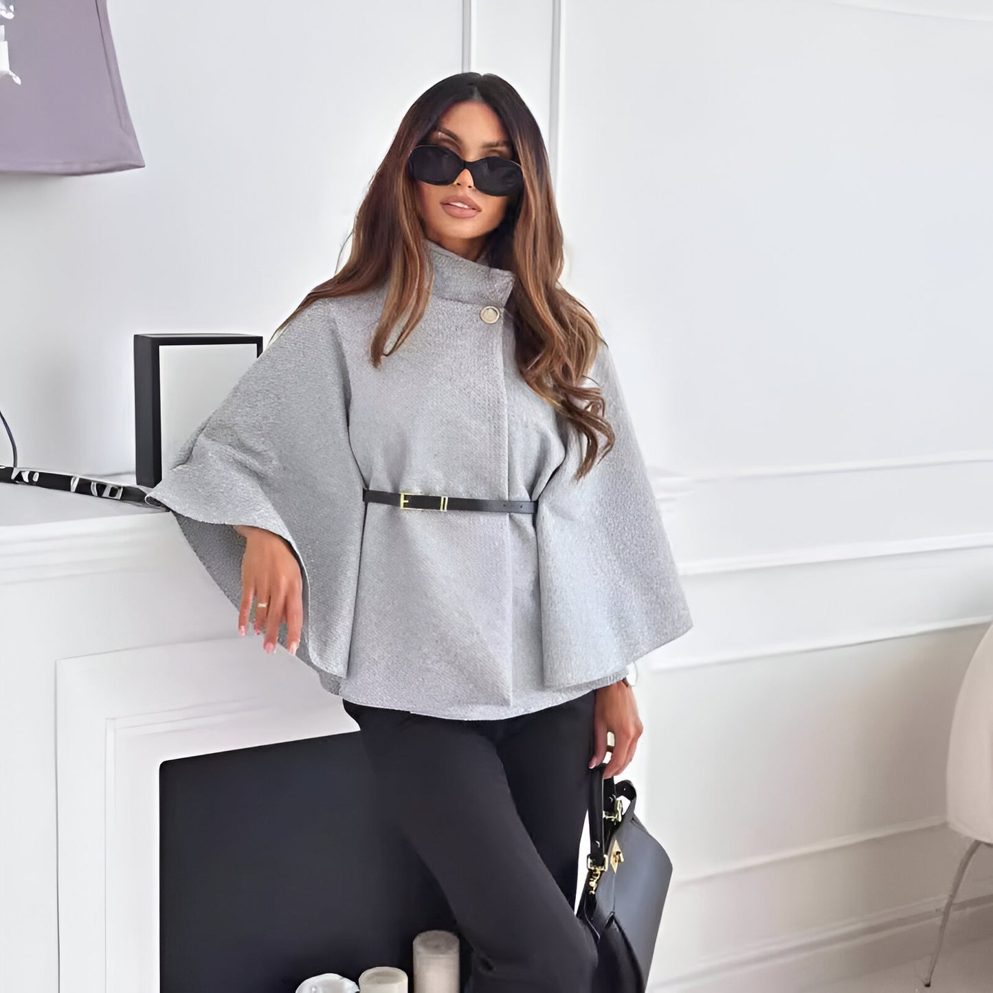 Amélie™ | Chique Vlindermantel met Ceintuur