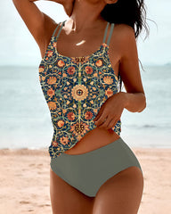 Emma™ | Tankini met Print en Dubbele Bandjes
