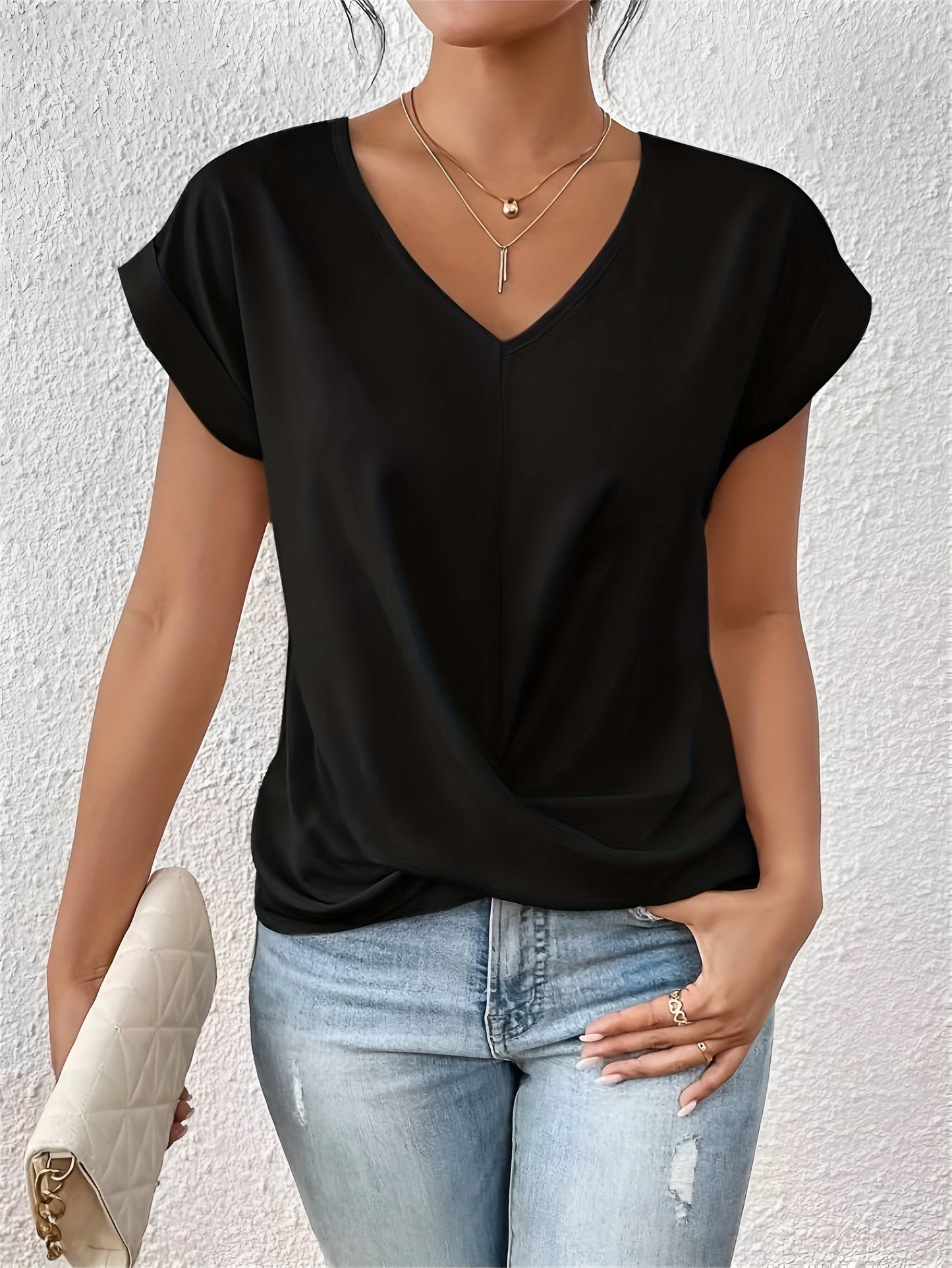 NOVERA™ | Casual T-shirt met sweetheart halslijn