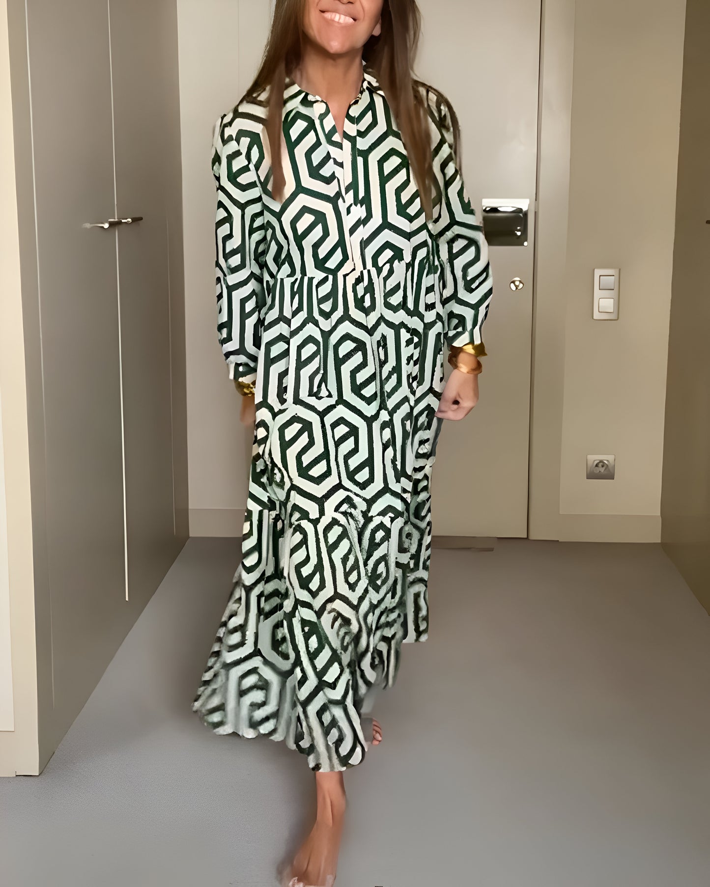 Mirthe™ | Maxi-jurk met Moderne Print