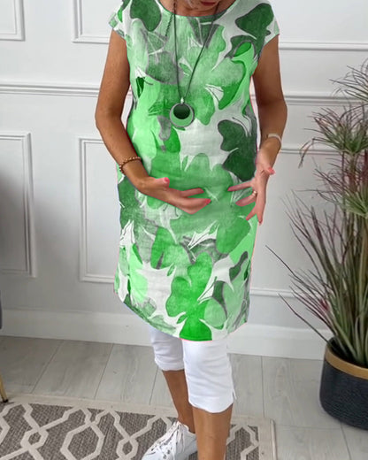 Marjolein™ | Casual jurk met Kleurrijke Bloemenprint