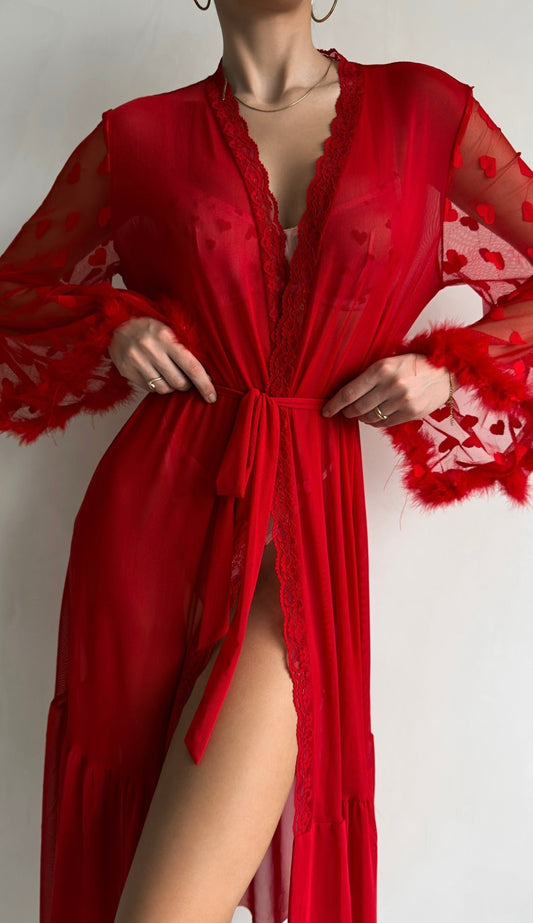 Keira™ | Transparante Moonlace Kimono