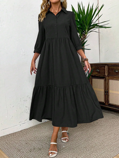 Linde™ | Elegante Overhemdjurk