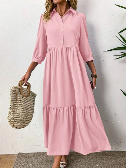 Linde™ | Elegante Overhemdjurk