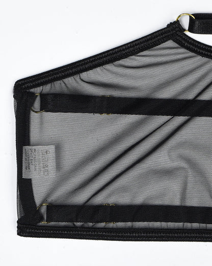 Eline™ | 4-Delige Transparante Mesh Lingerieset met Bh & String