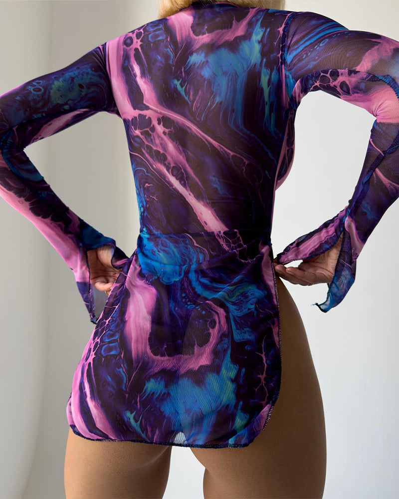 Mira™ | Abstracte Stretch Jurk