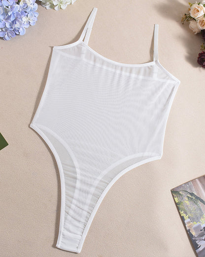 Sora™ | Transparante Mesh Bodysuit