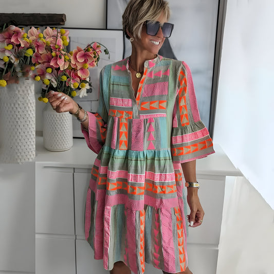 NOVERA™ | Elegante Zomer Midi Jurk