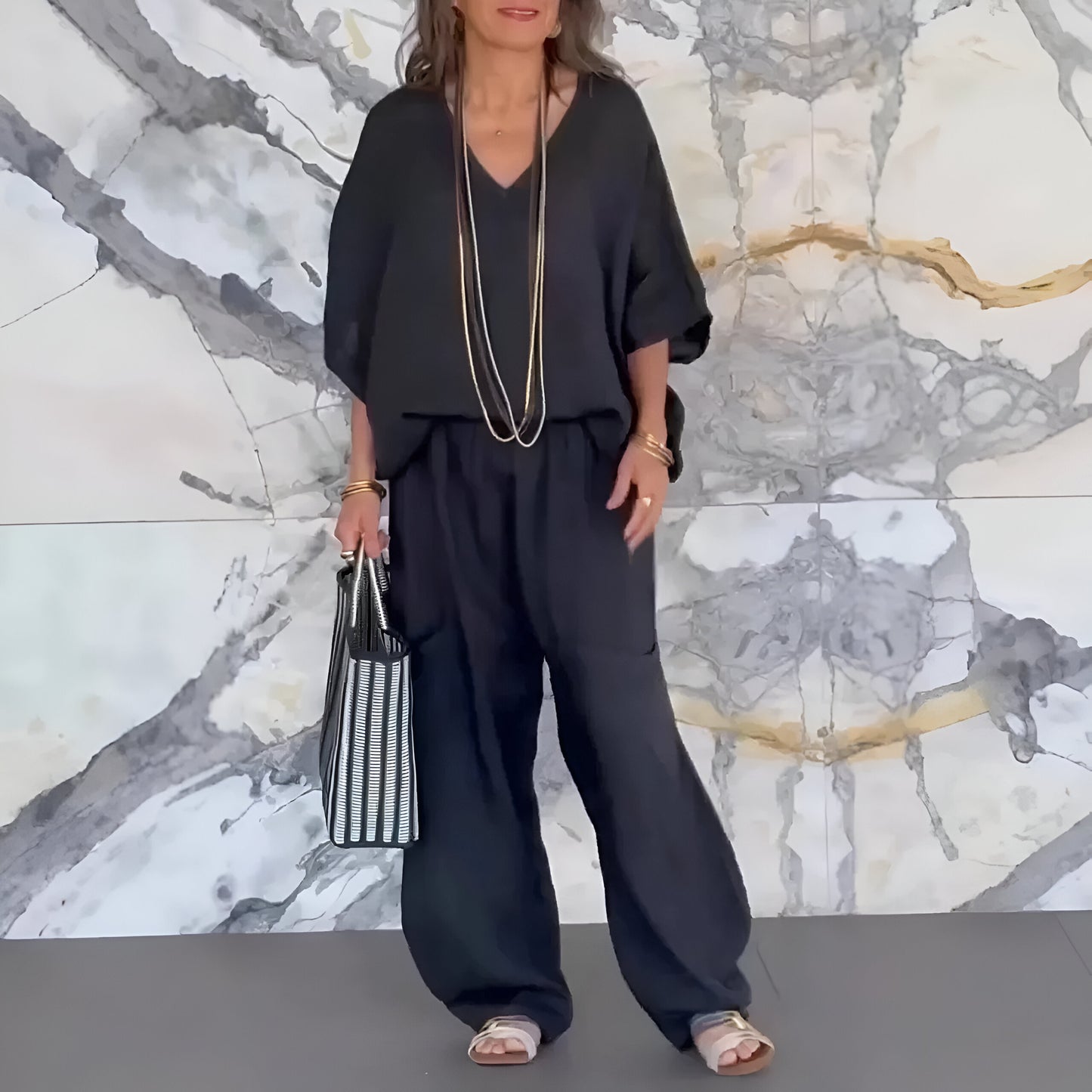 Elvyna™ | Casual V-hals Set