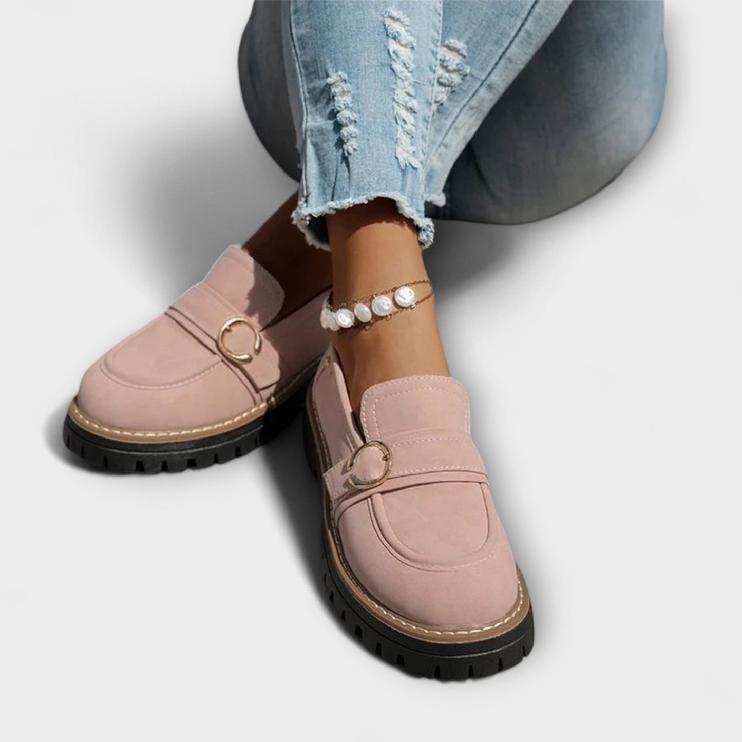 Sylvie™ | Casual Loafers met Ronde Neus