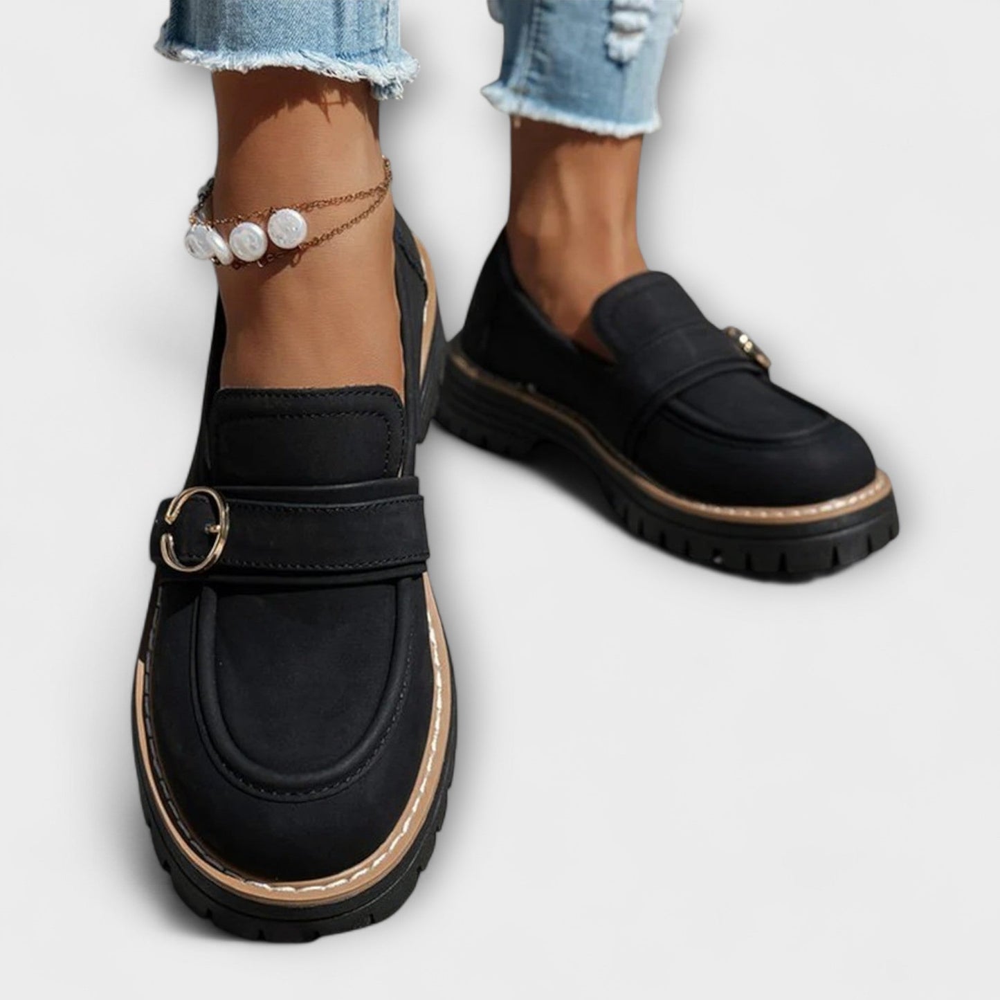 Sylvie™ | Casual Loafers met Ronde Neus