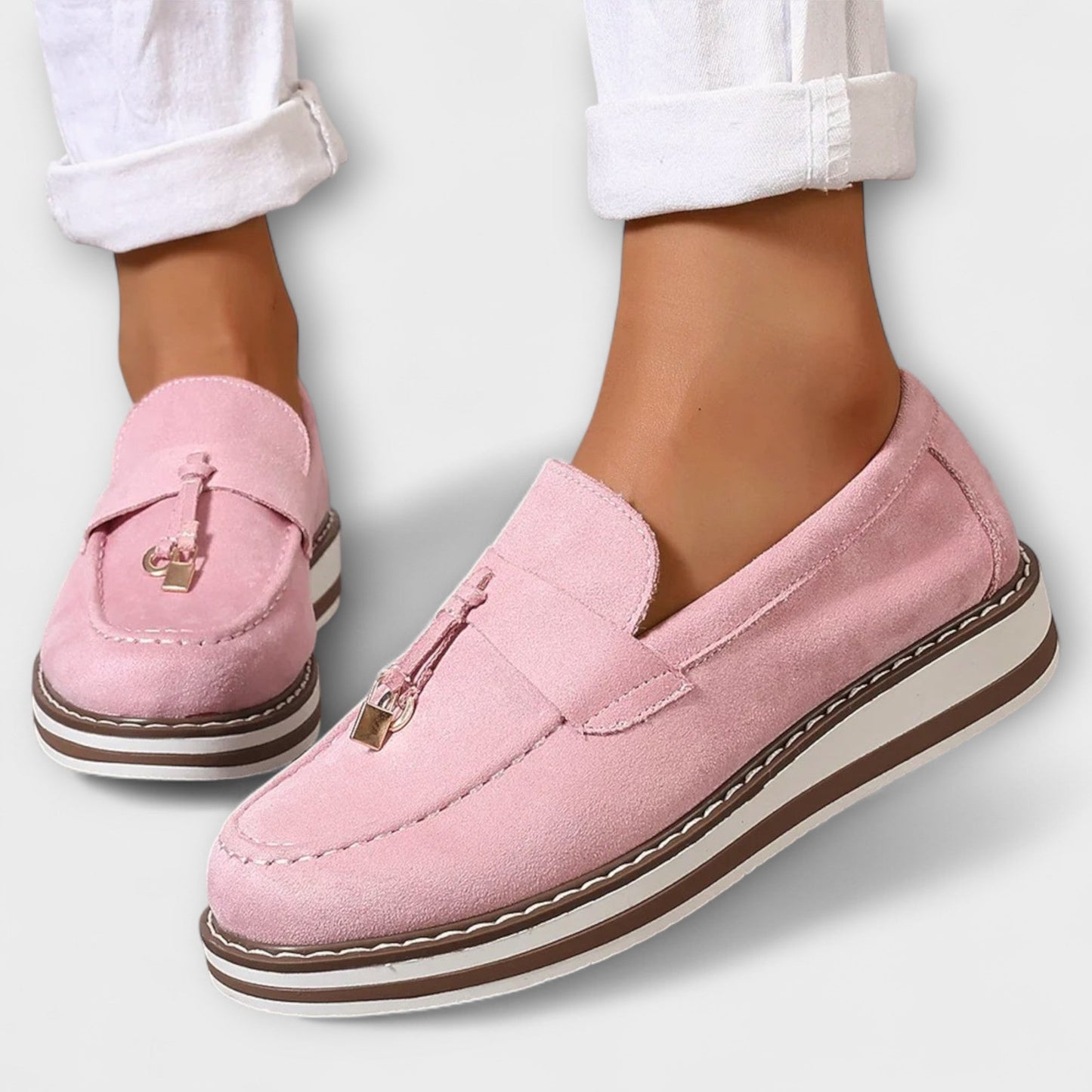 Elvira™ | Casual Loafers met Ronde Neus