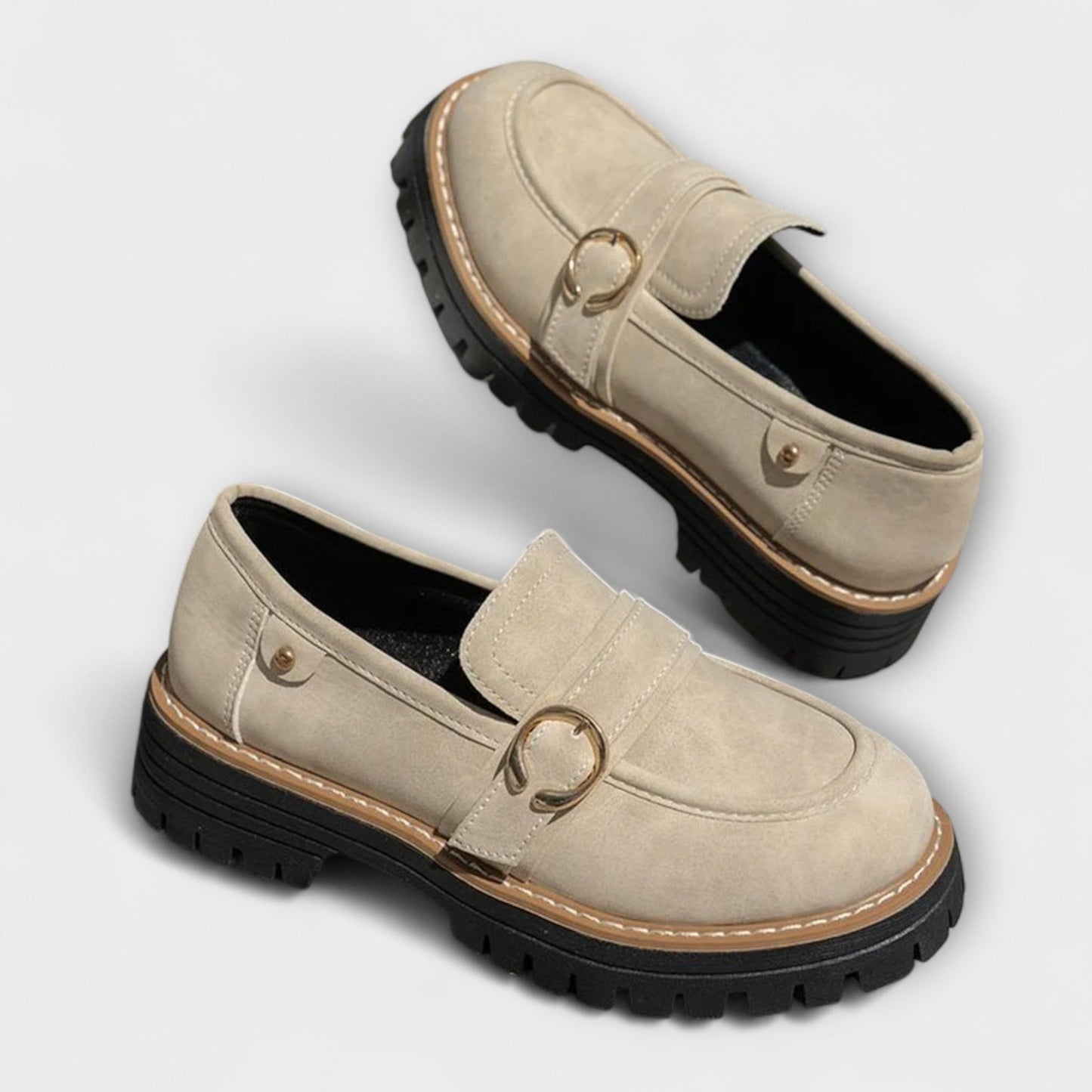 Sylvie™ | Casual Loafers met Ronde Neus