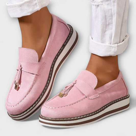 Elvira™ | Casual Loafers met Ronde Neus
