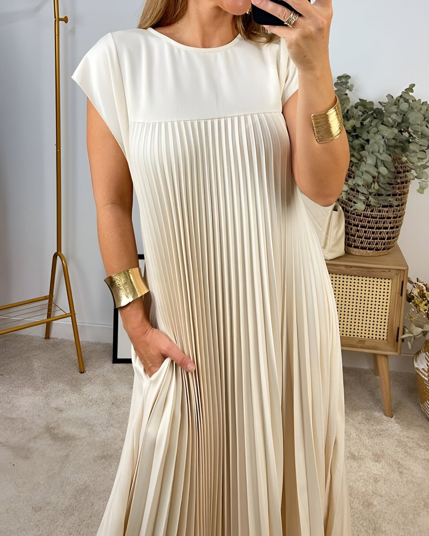 Dyna™ | Elegante Plissé Jurk