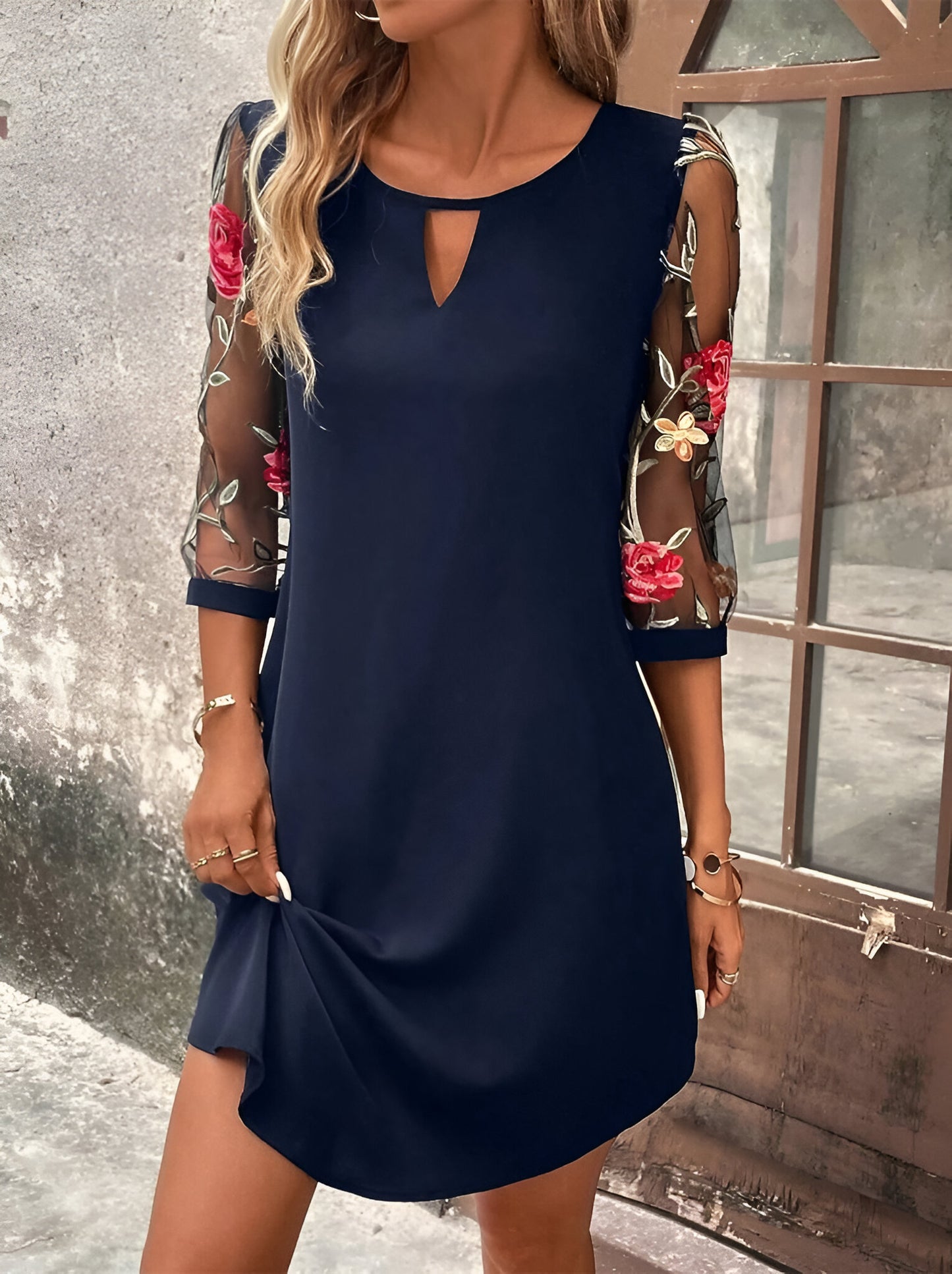 Mia™  | Elegante Zomerjurk met Sierlijke mouwen