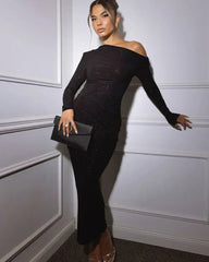 Claire™ | Glinsterende Maxijurk