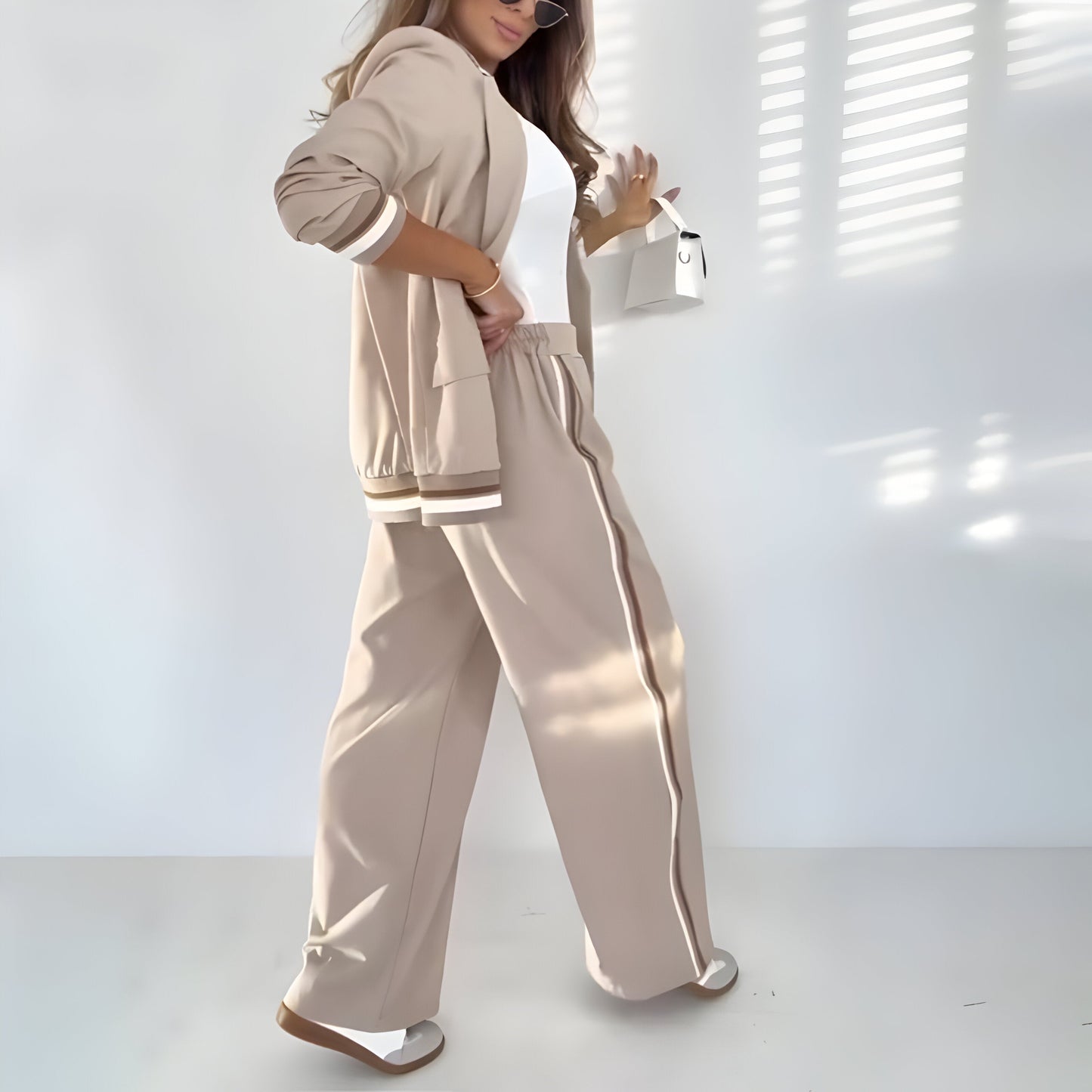 Antoinette™ | Gestreepte lounge & chic set